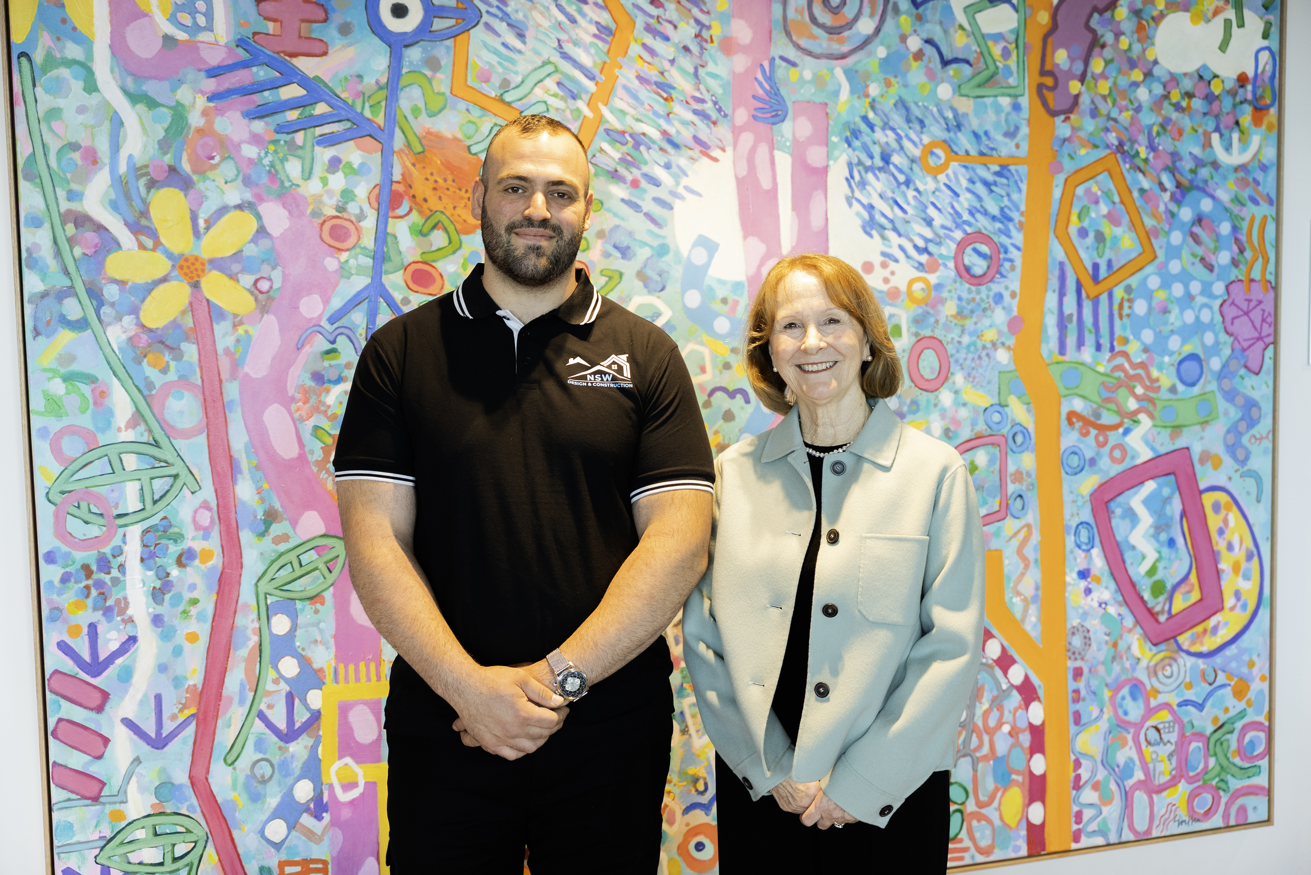 Anthony from NSW Design & Construction visiting Chris O'Brien Lifehouse